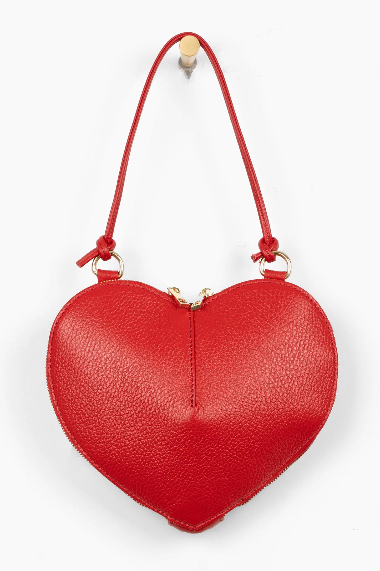 Red Heart Leather Bag