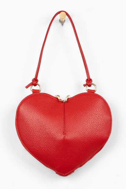 Red Heart Leather Bag