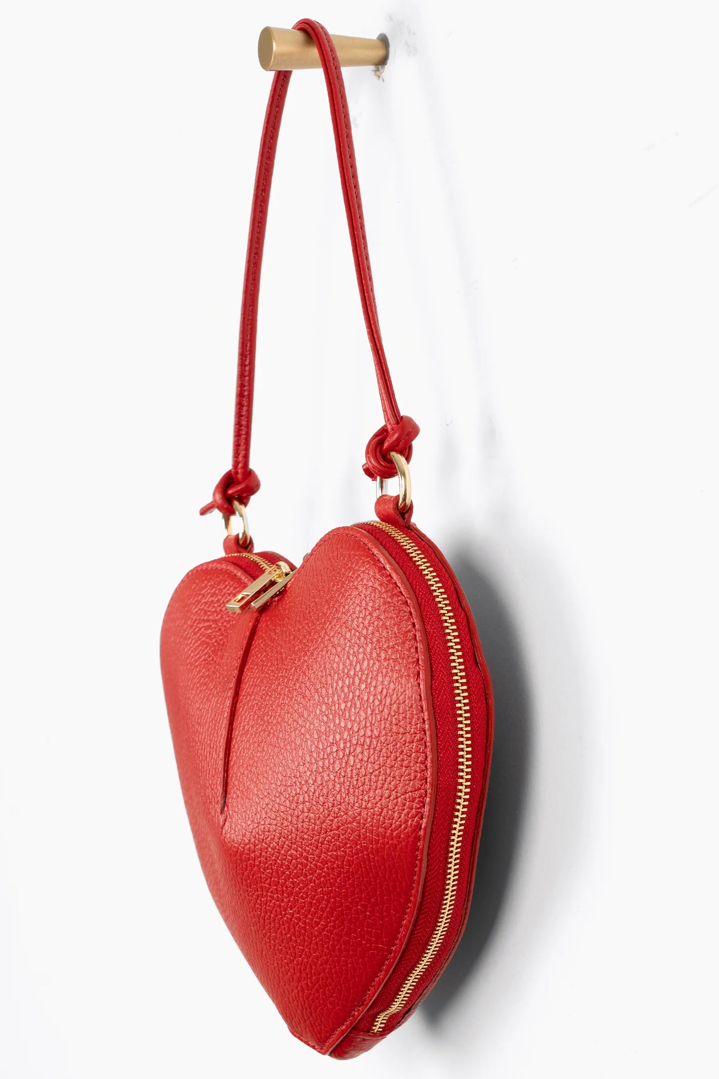 Red Heart Leather Bag