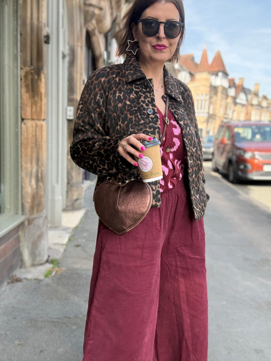 Corduroy Wide Leg Culottes