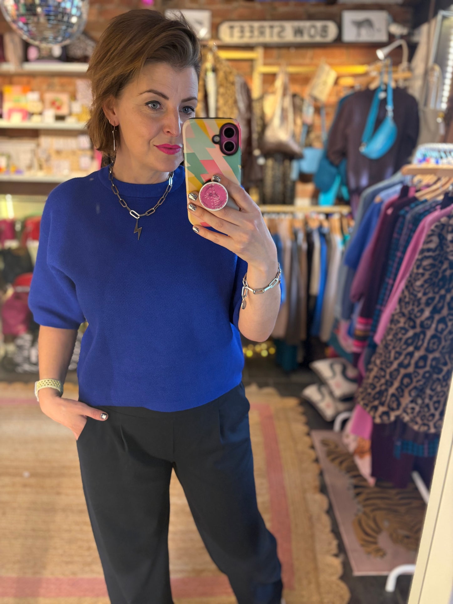 Waffle Knit Boxy Jumper