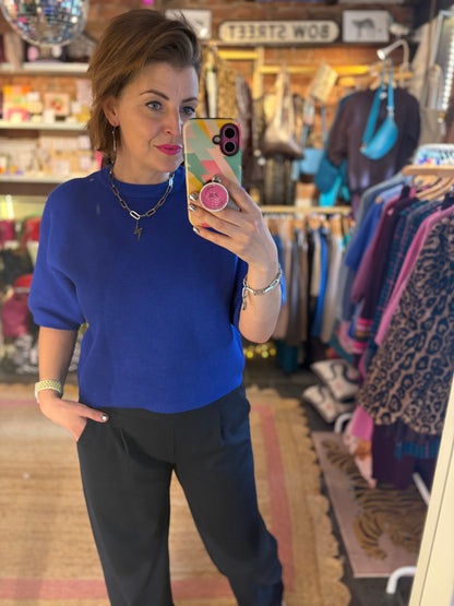 Waffle Knit Boxy Jumper