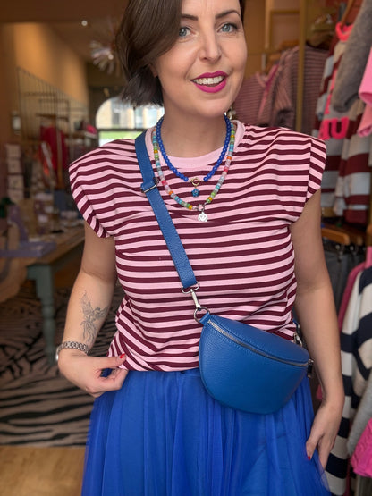 Padded Striped T-Shirt