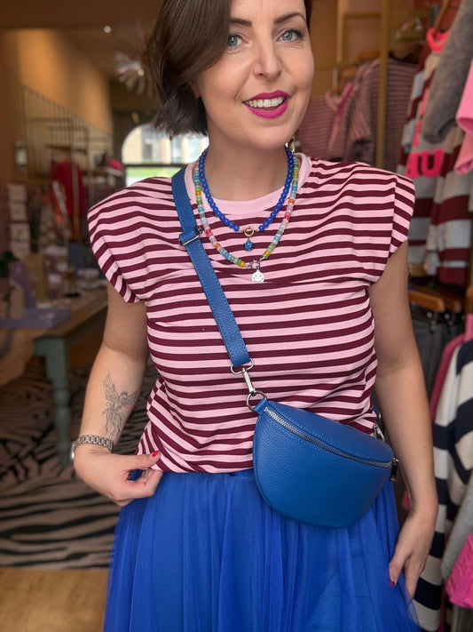 Padded Striped T-Shirt