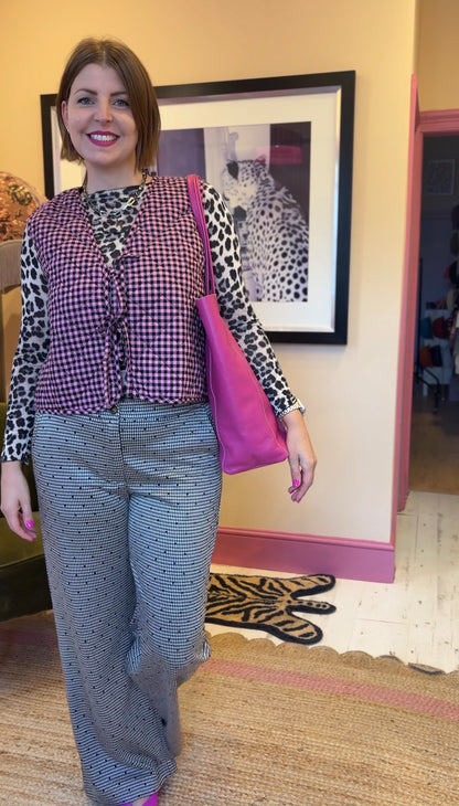 Flock Spot Tweed Trousers