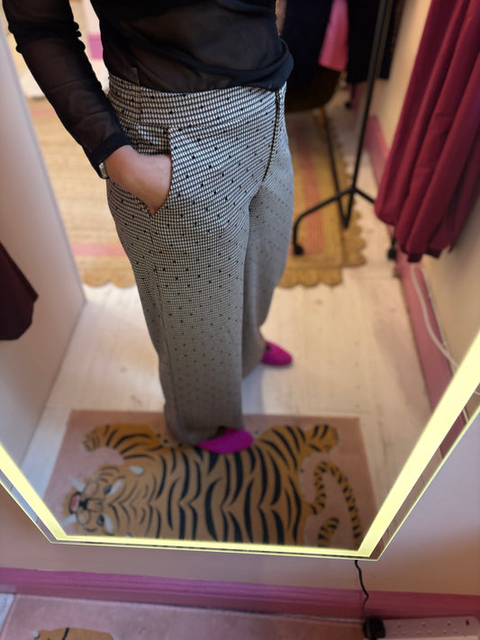 Flock Spot Tweed Trousers