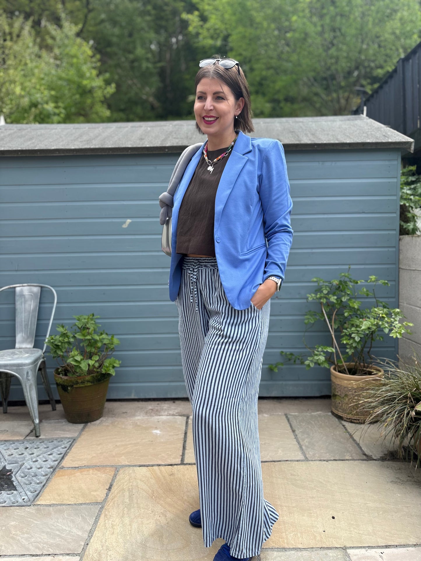 Linen Striped Trousers