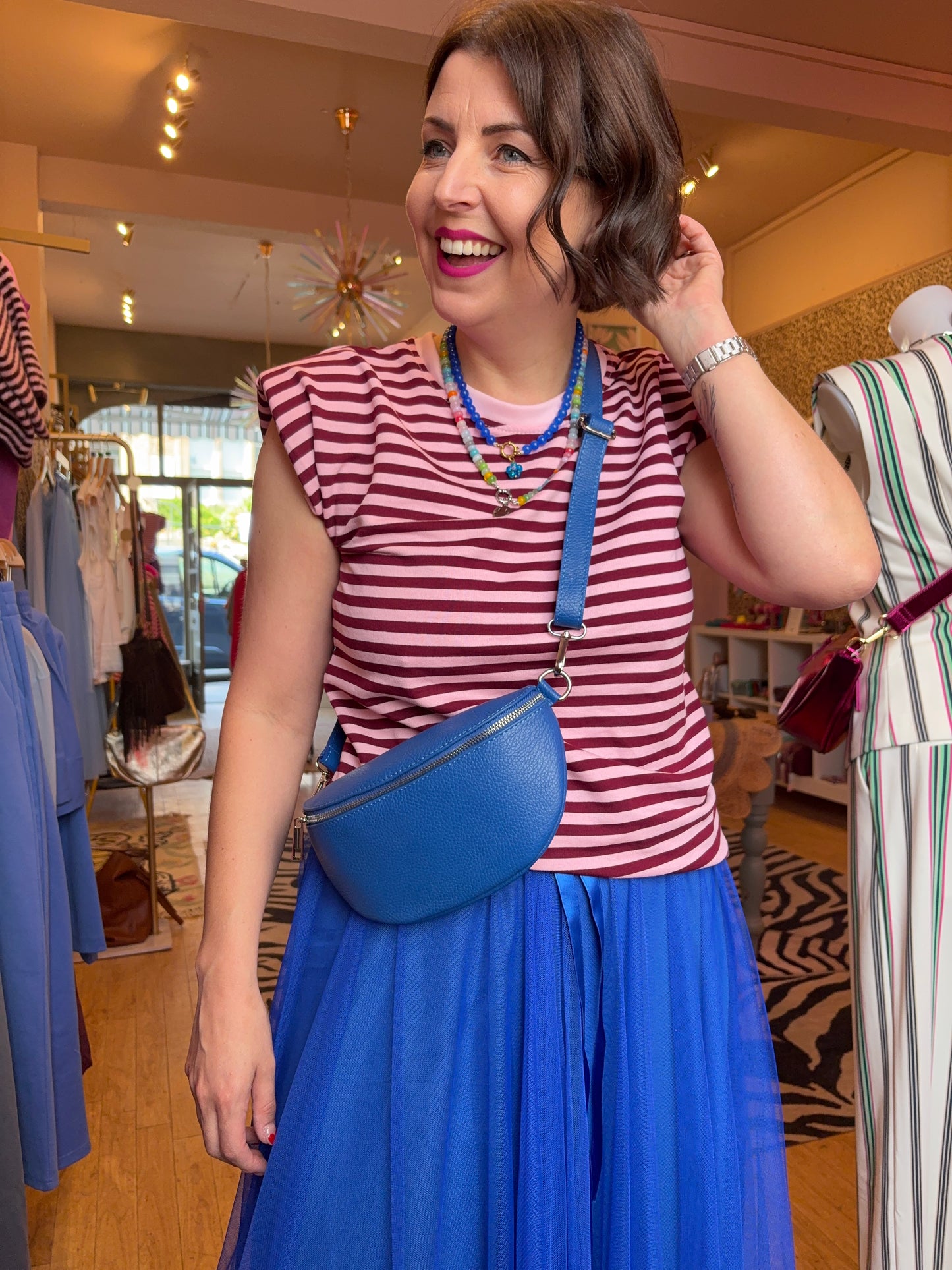 Padded Striped T-Shirt