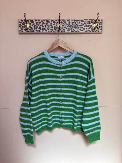 Alpaca Striped Cardigan