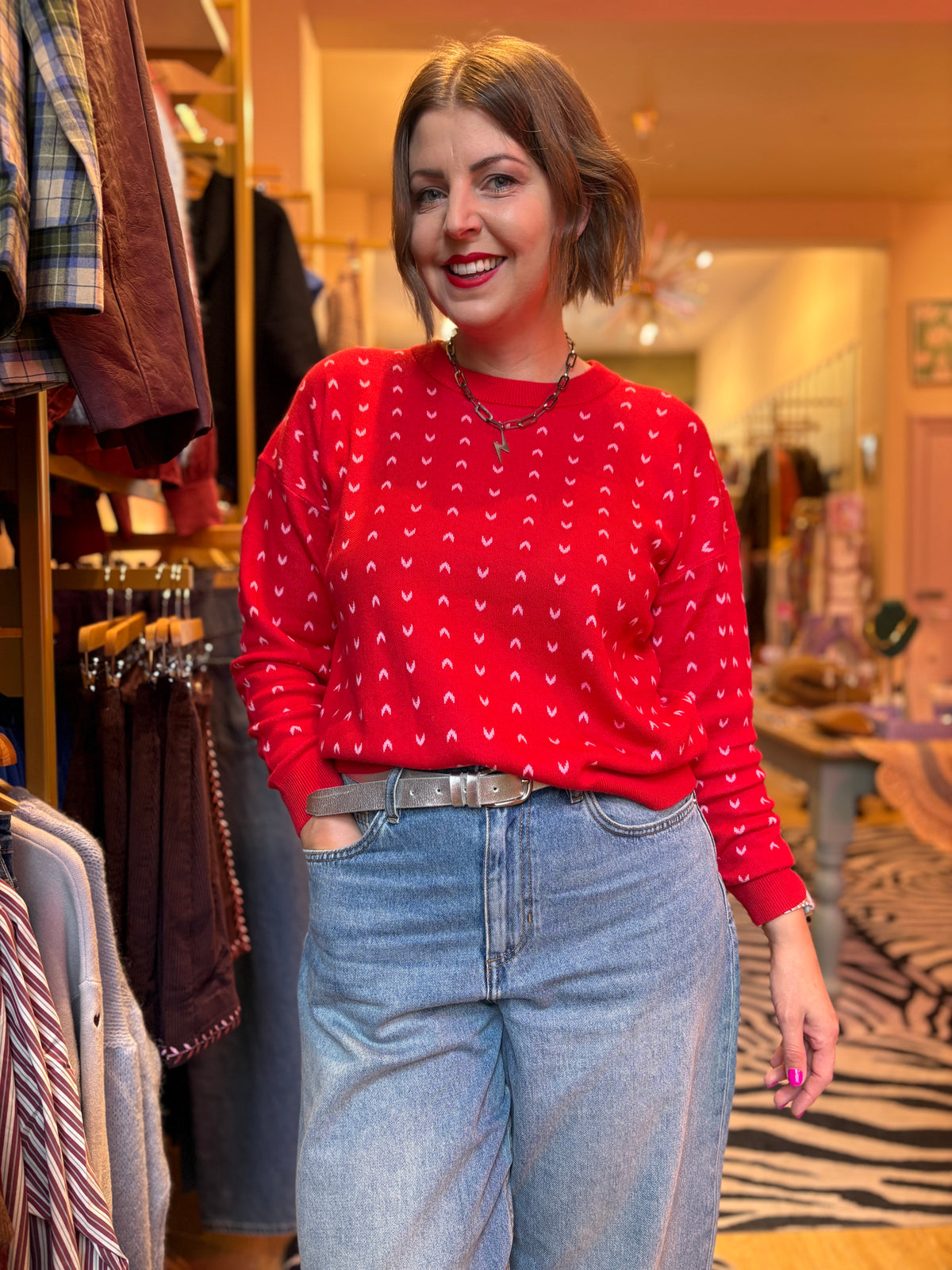 Red Hearts Jumper