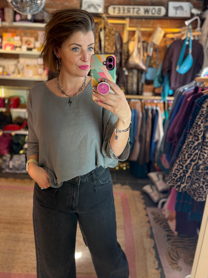 Cotton Linen Lightweight Top