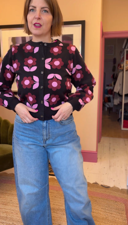 Classic Denim Barrel Leg Jeans