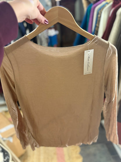 Plain Cashmere Blend Layering Top