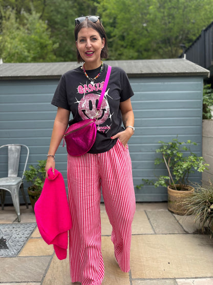 Linen Striped Trousers
