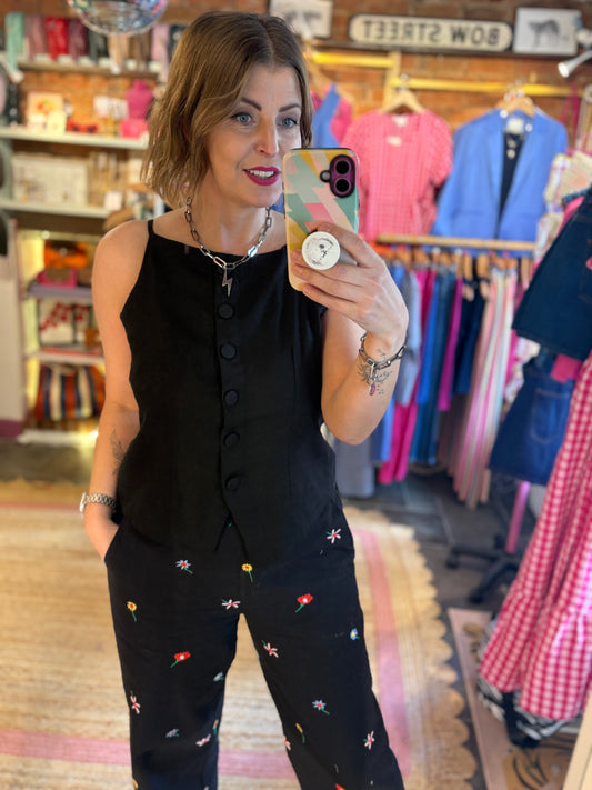 Linen Vest Top