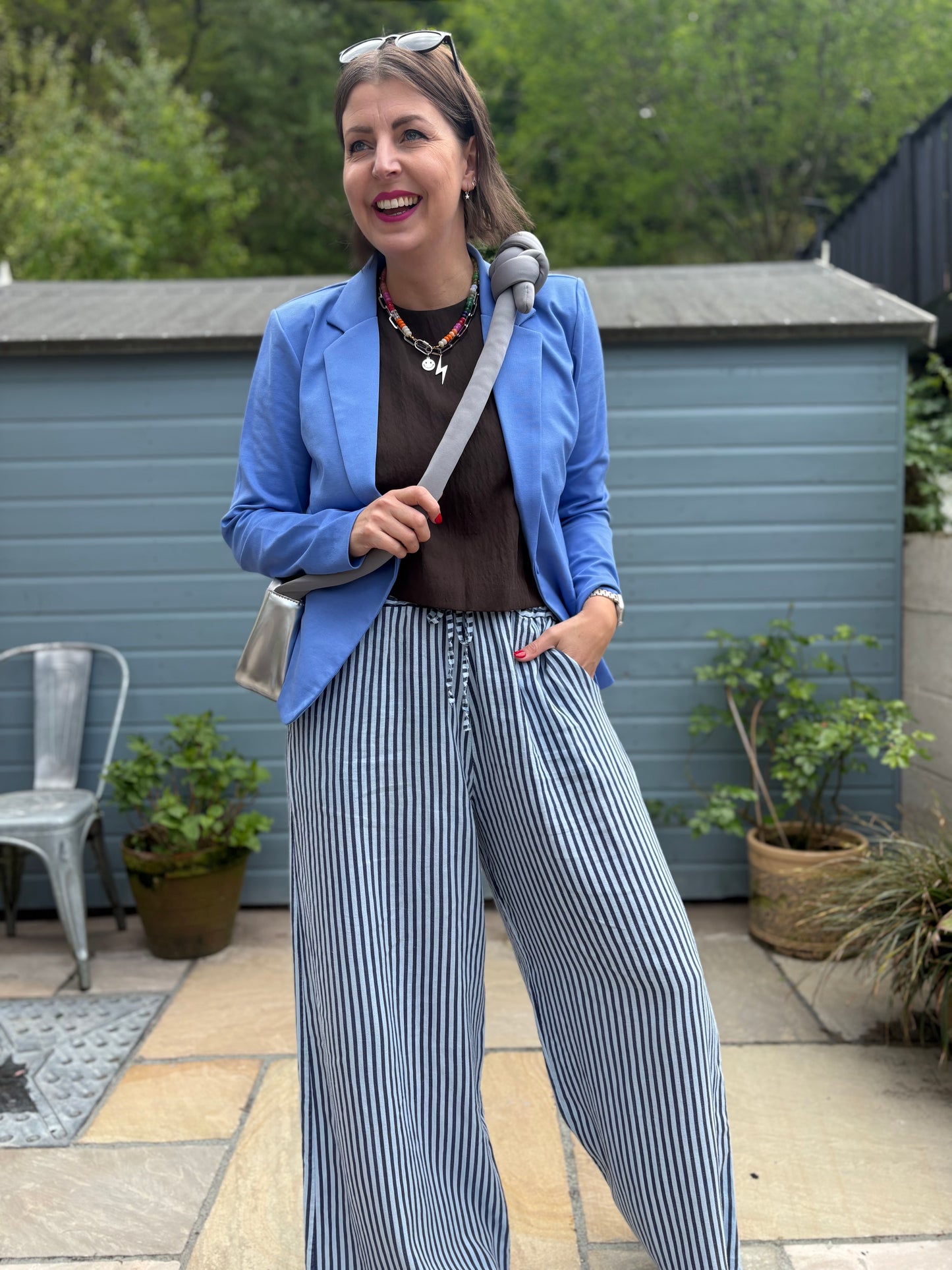 Linen Striped Trousers