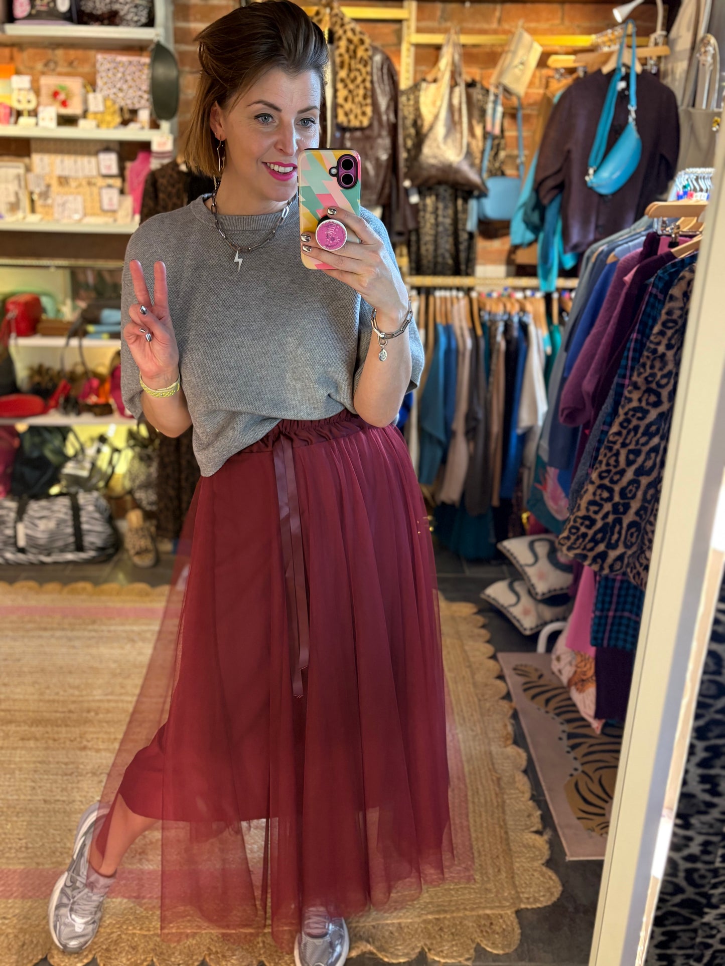 Waffle Knit Boxy Jumper