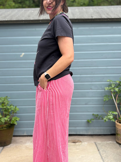 Linen Striped Trousers