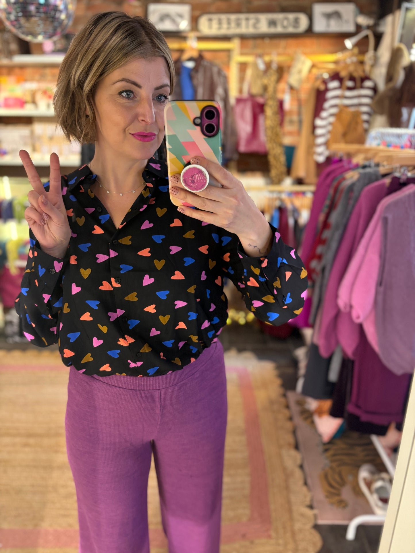 Confetti Hearts Blouse