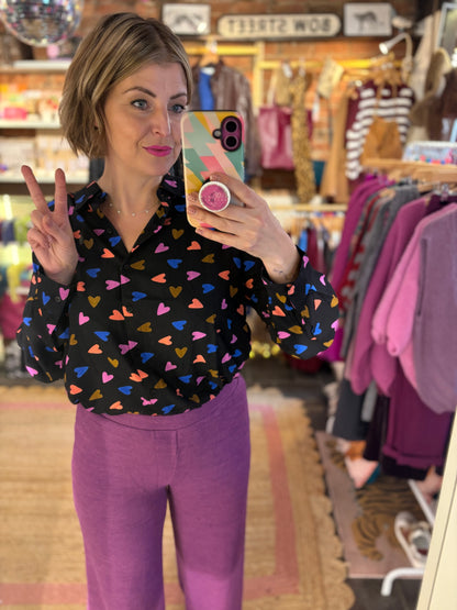 Confetti Hearts Blouse