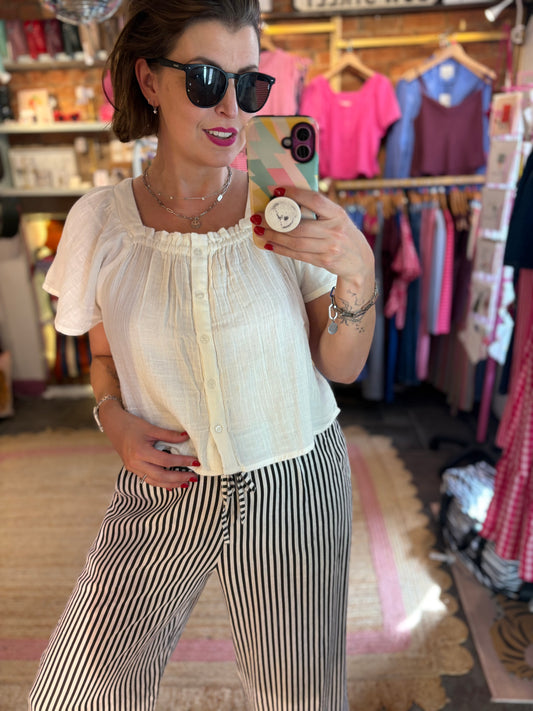 Square Neck Gypsy Top