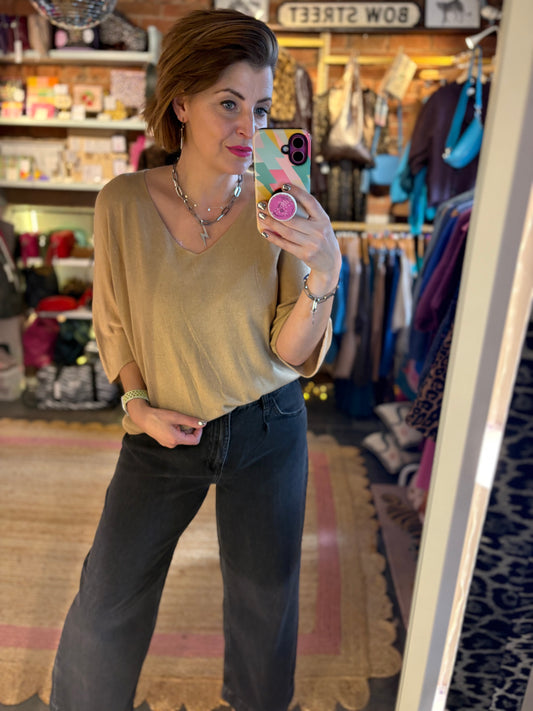 Soft Knit Batwing Top