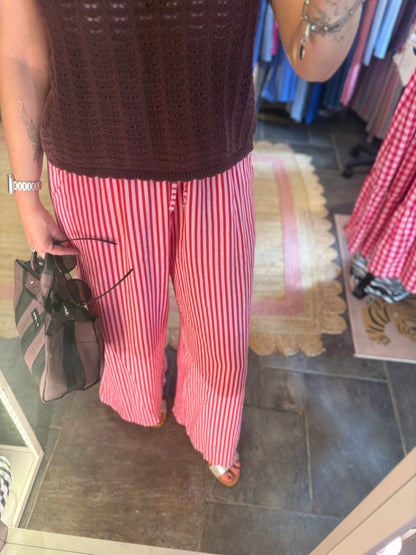 Linen Striped Trousers