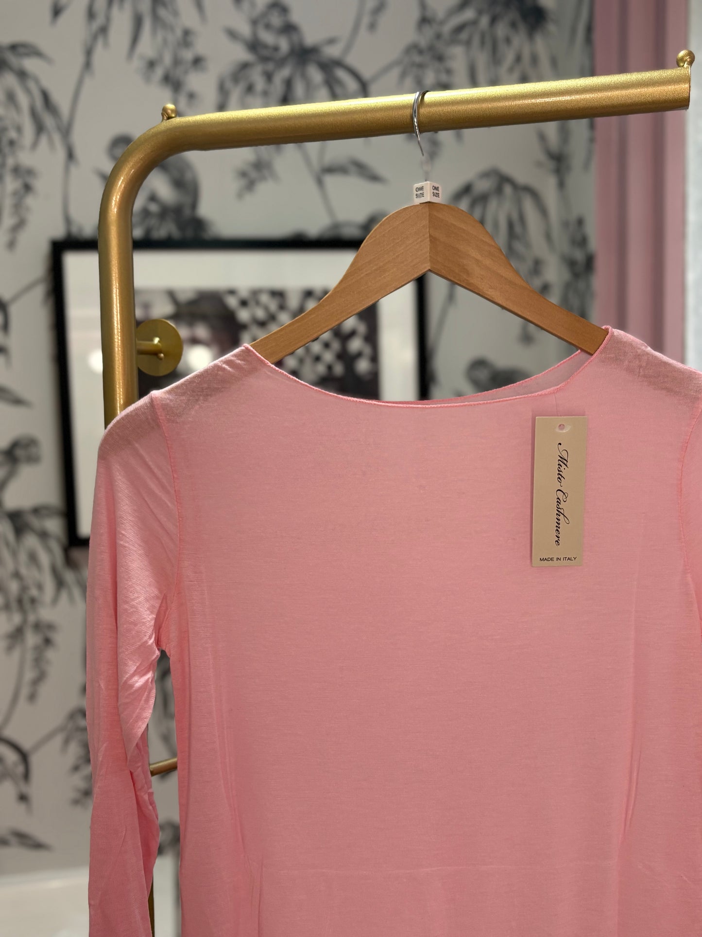 Plain Cashmere Blend Layering Top