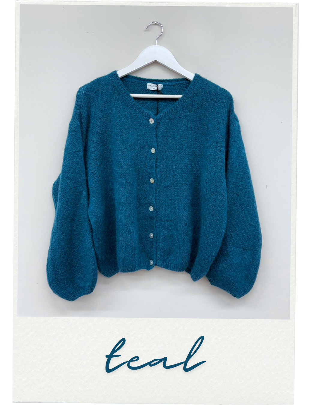 Mohair Long Sleeve Cardigan