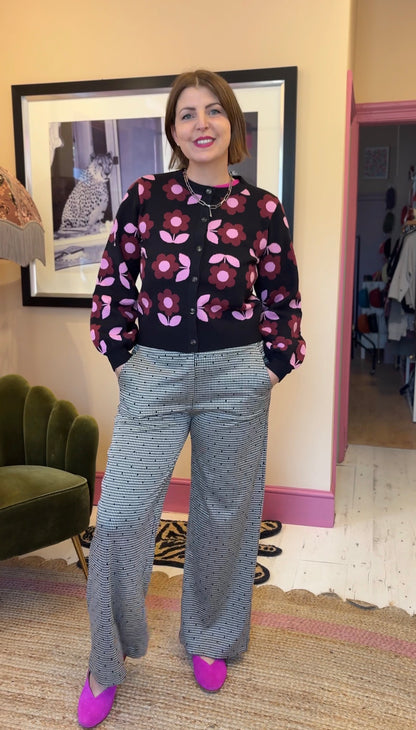 Flock Spot Tweed Trousers