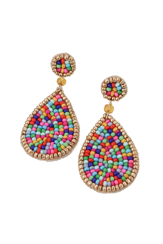 Rainbow Teardrop Earrings