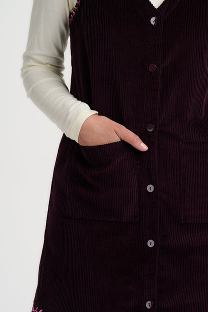 Corduroy Pinafore Dress