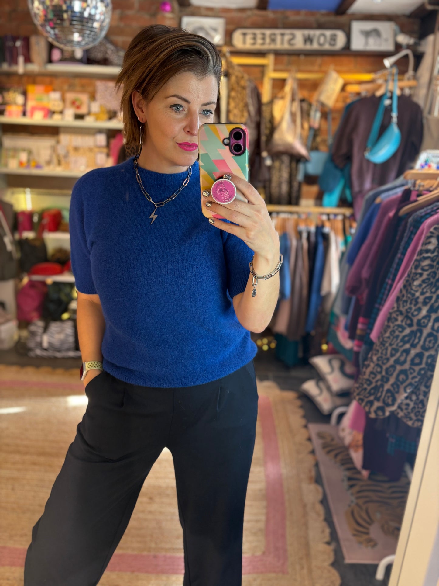 Alpaca Crew Neck Boxy Jumper