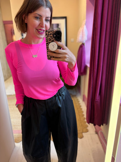 Silky Soft Mesh Layering Top
