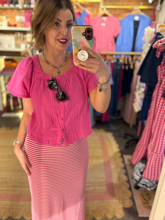 Square Neck Gypsy Top
