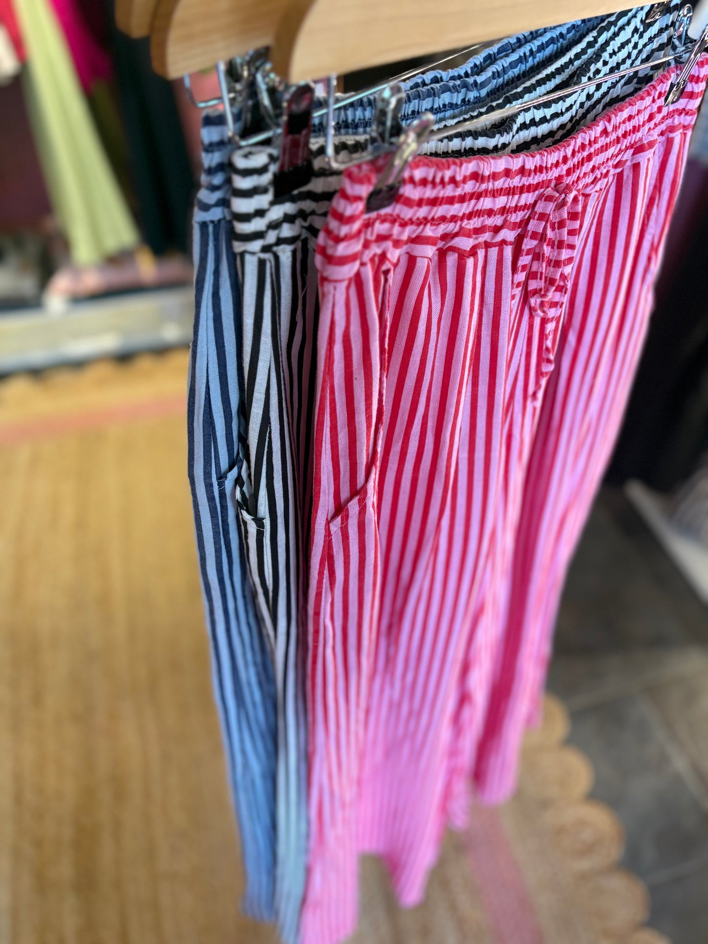 Linen Striped Trousers