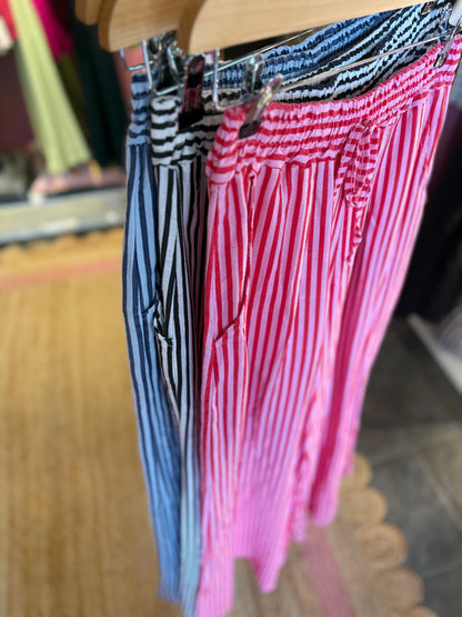 Linen Striped Trousers
