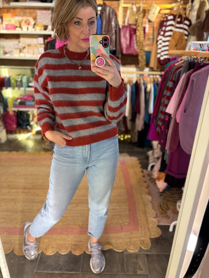 Fluffy Stripe Jumper