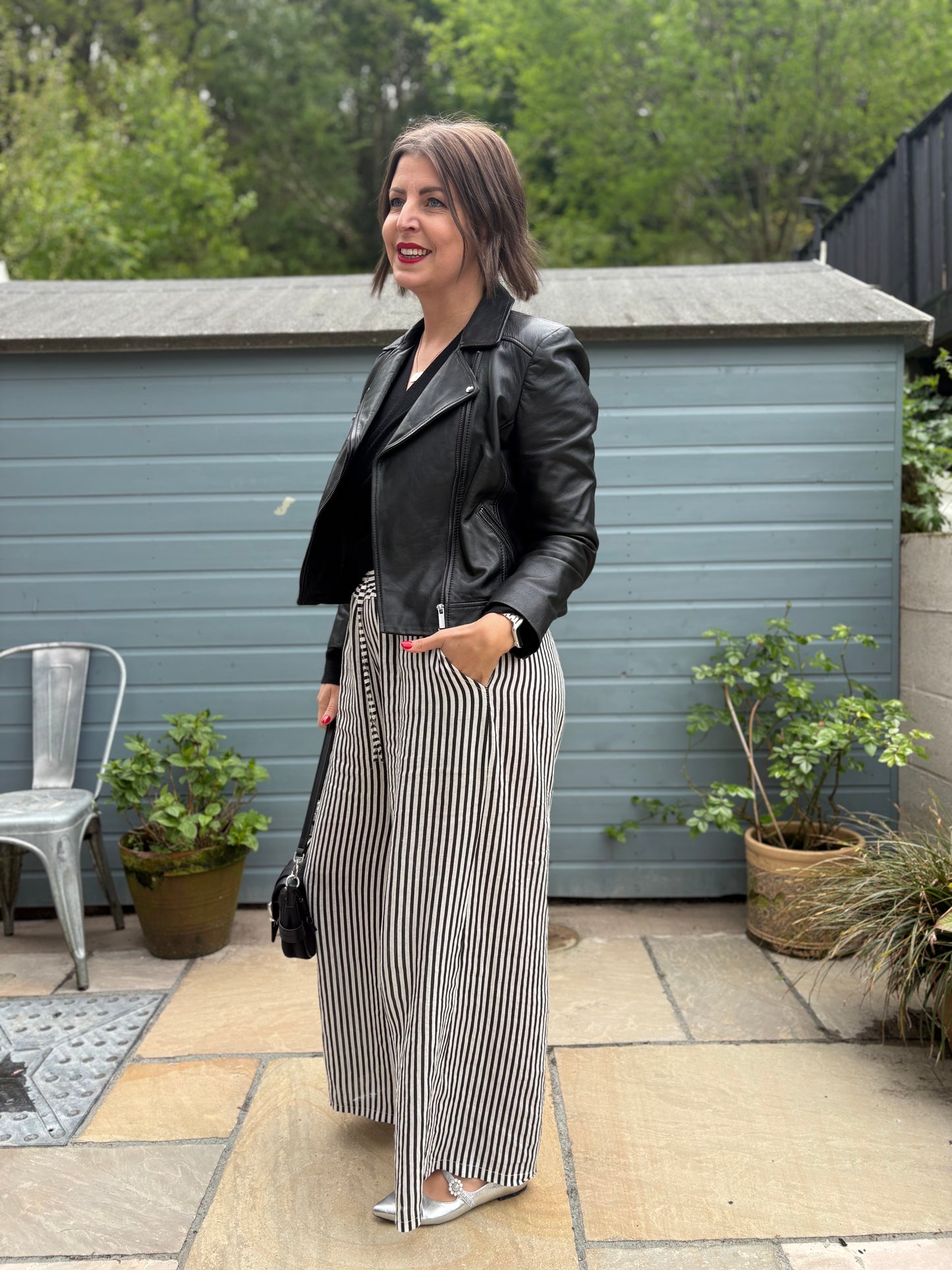 Linen Striped Trousers