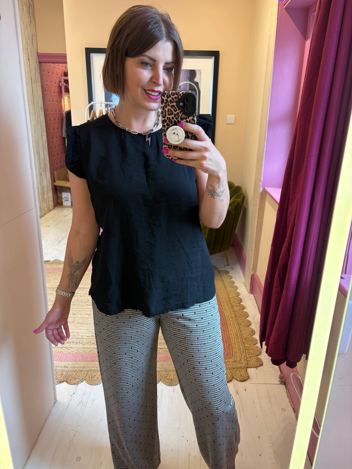 Frill Shoulder Top