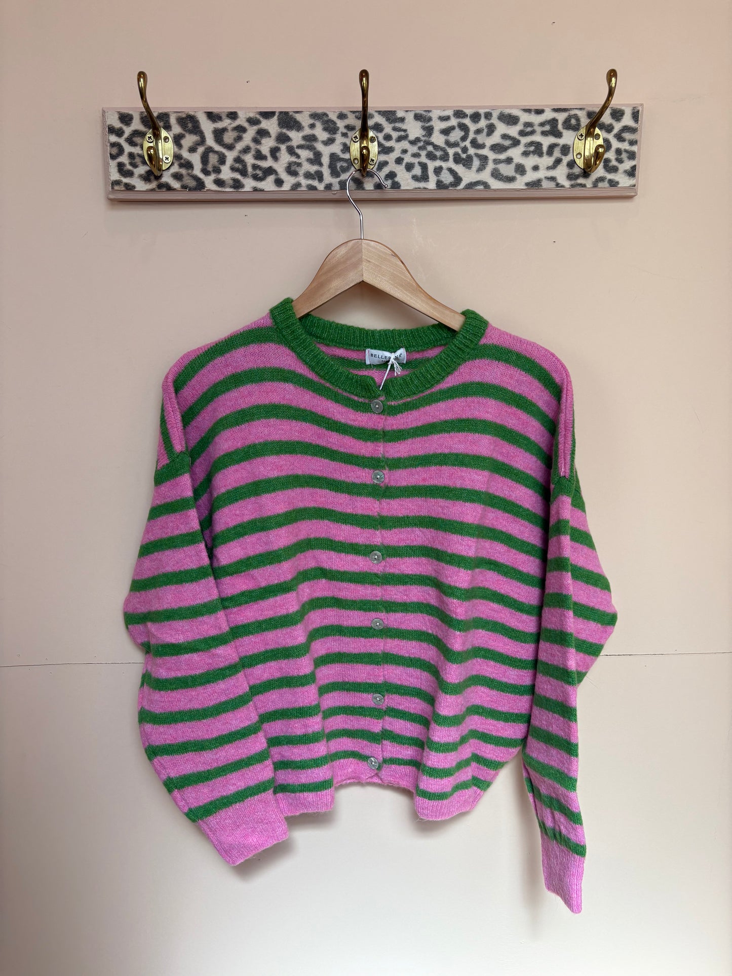 Alpaca Striped Cardigan