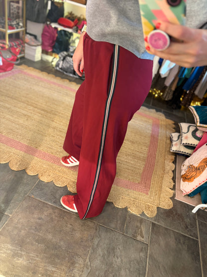 Berry Stripe Trousers