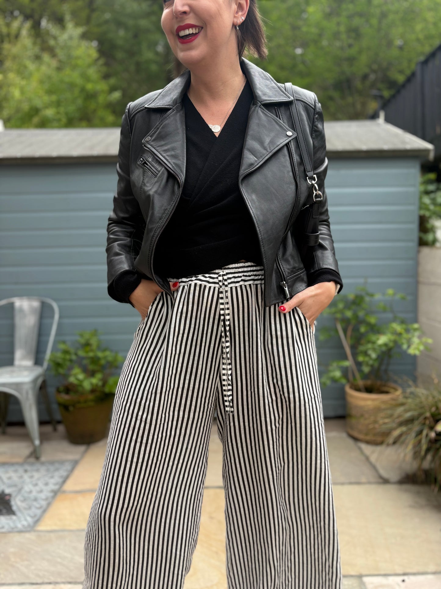 Linen Striped Trousers
