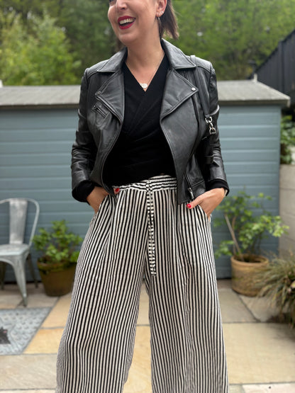 Linen Striped Trousers