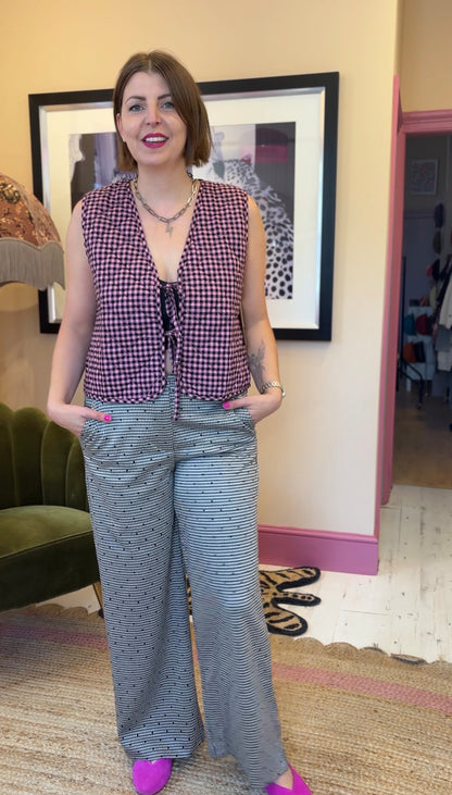 Flock Spot Tweed Trousers