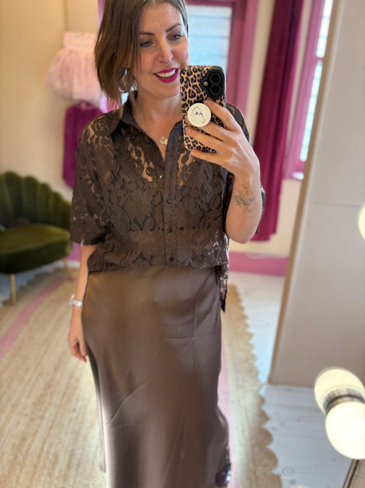 Chocolate Lace Shirt