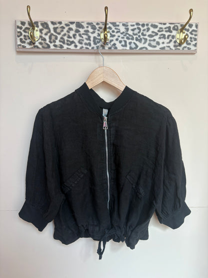 Linen Bomber Jacket