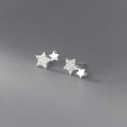 Star Duo Stud Earrings