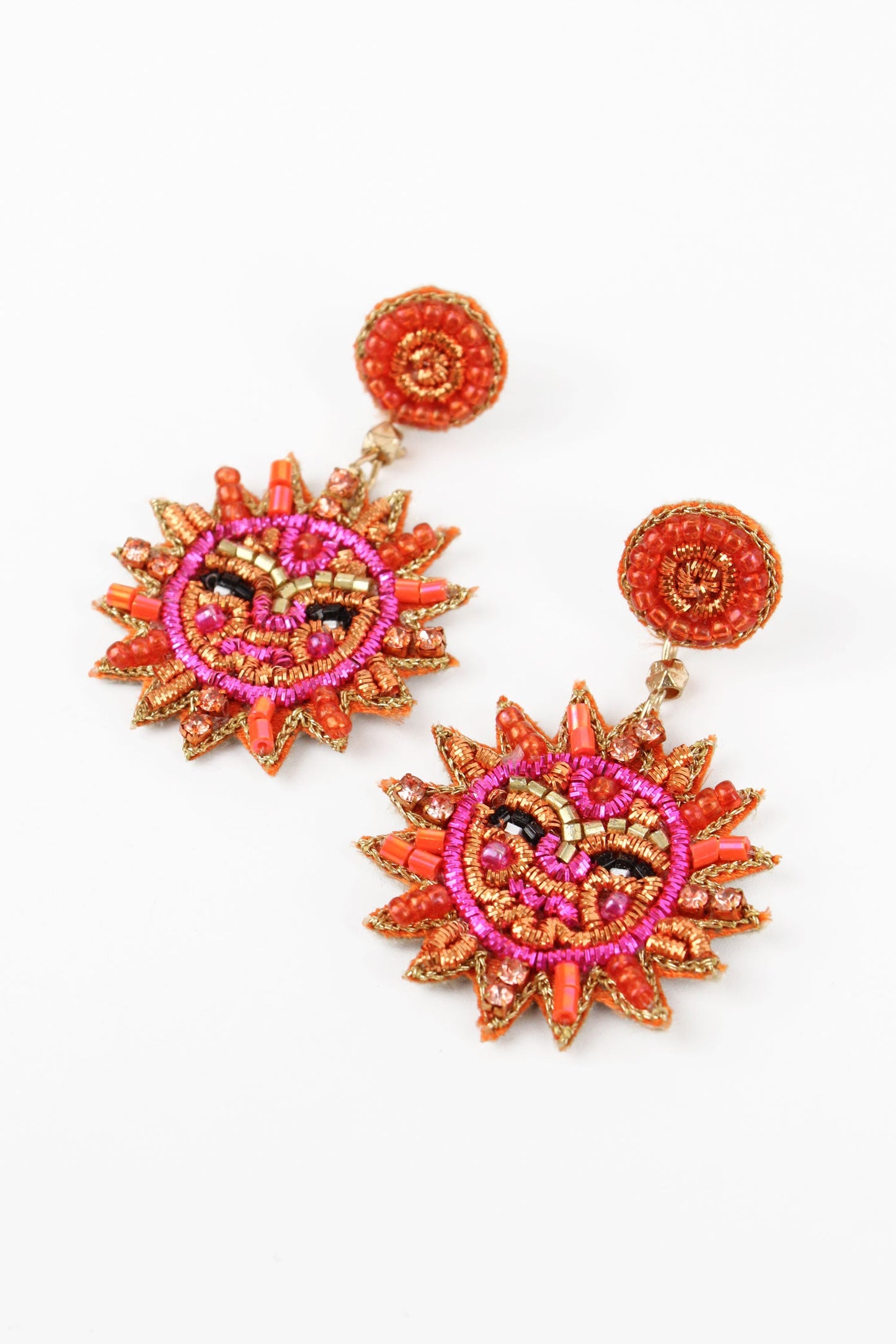 Sun Face Earrings