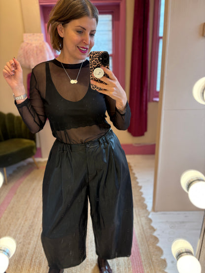 Silky Soft Mesh Layering Top
